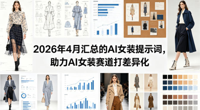 2026年4月汇总的AI女装提示词，助力AI女装赛道打差异化瀚萌资源网-网赚网-网赚项目网-虚拟资源网-国学资源网-易学资源网-本站有全网最新网赚项目-易学课程资源-中医课程资源的在线下载网站！瀚萌资源网