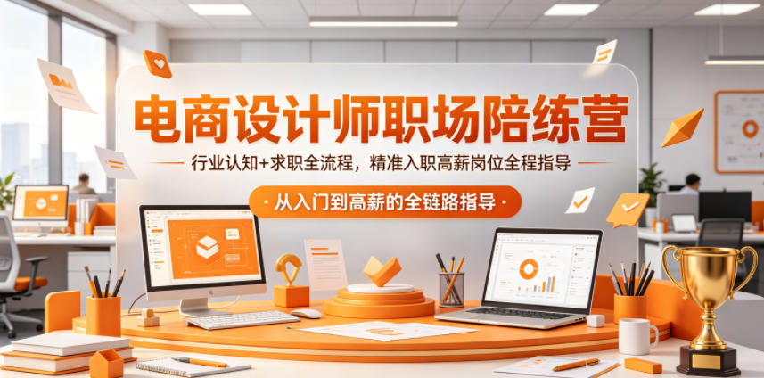 电商设计师职场陪练营，行业认知+求职全流程，精准入职高薪岗位全程指导瀚萌资源网-网赚网-网赚项目网-虚拟资源网-国学资源网-易学资源网-本站有全网最新网赚项目-易学课程资源-中医课程资源的在线下载网站！瀚萌资源网
