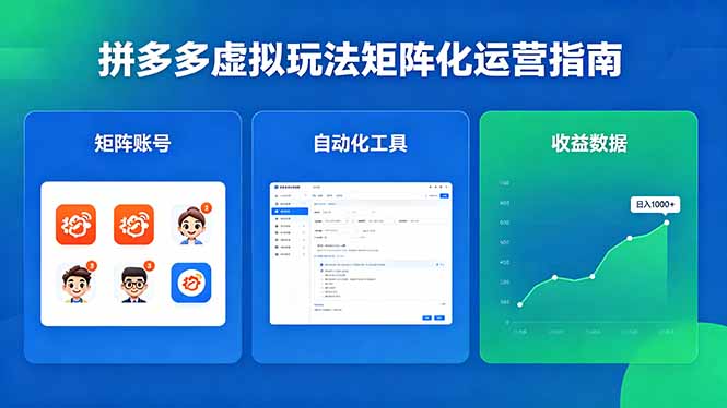 （18361期）闭眼可复制的拼多多虚拟玩法，矩阵化运营，长期稳定日入 1000+瀚萌资源网-网赚网-网赚项目网-虚拟资源网-国学资源网-易学资源网-本站有全网最新网赚项目-易学课程资源-中医课程资源的在线下载网站！瀚萌资源网
