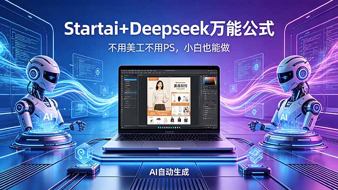 （18341期）AI自动做电商详情页：Startai+Deepseek万能公式，不用美工不用PS，小白也能做瀚萌资源网-网赚网-网赚项目网-虚拟资源网-国学资源网-易学资源网-本站有全网最新网赚项目-易学课程资源-中医课程资源的在线下载网站！瀚萌资源网