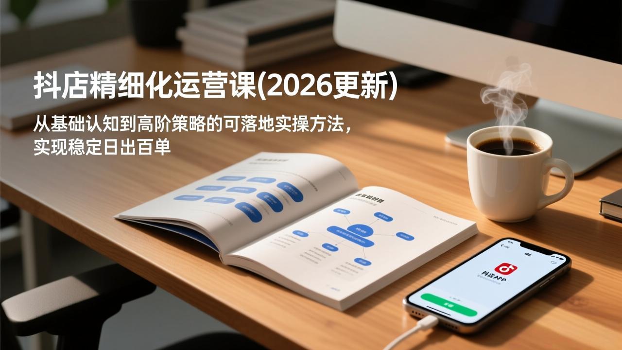 （18421期）抖店精细化运营课(更新5月)，从基础认知到高阶策略的可落地实操方法，实现稳定日出百单瀚萌资源网-网赚网-网赚项目网-虚拟资源网-国学资源网-易学资源网-本站有全网最新网赚项目-易学课程资源-中医课程资源的在线下载网站！瀚萌资源网