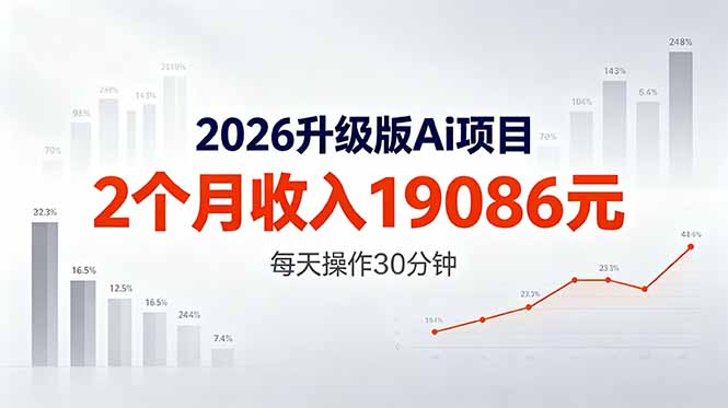 （18443期）2026升级版Ai任务，2个月收入19086元，熟练后每天操作30分钟！瀚萌资源网-网赚网-网赚项目网-虚拟资源网-国学资源网-易学资源网-本站有全网最新网赚项目-易学课程资源-中医课程资源的在线下载网站！瀚萌资源网