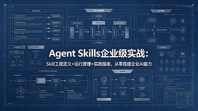 （18565期）Agent Skills企业级实战：Skill工程定义+运行原理+实践指南，从零搭建企业AI能力瀚萌资源网-网赚网-网赚项目网-虚拟资源网-国学资源网-易学资源网-本站有全网最新网赚项目-易学课程资源-中医课程资源的在线下载网站！瀚萌资源网