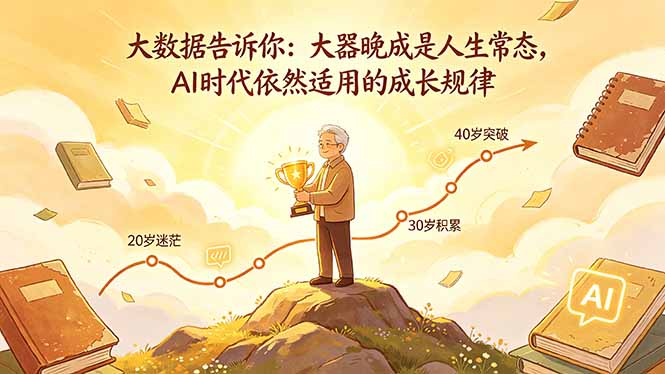 （18288期）付费文章：大数据告诉你：大器晚成是人生常态，AI 时代依然适用的成长规律瀚萌资源网-网赚网-网赚项目网-虚拟资源网-国学资源网-易学资源网-本站有全网最新网赚项目-易学课程资源-中医课程资源的在线下载网站！瀚萌资源网