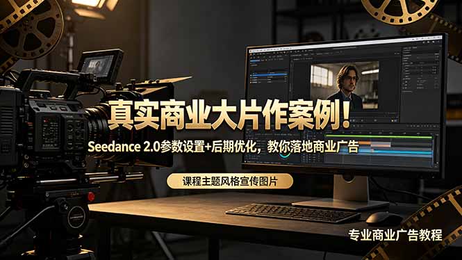 （18484期）真实商业大片作案例！Seedance 2.0参数设置+后期优化，教你落地商业广告瀚萌资源网-网赚网-网赚项目网-虚拟资源网-国学资源网-易学资源网-本站有全网最新网赚项目-易学课程资源-中医课程资源的在线下载网站！瀚萌资源网