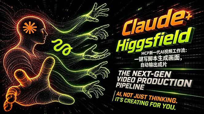 （18345期）Claude+Higgsfield MCP新一代AI视频工作流：一键写脚本生成画面，自动输出成片瀚萌资源网-网赚网-网赚项目网-虚拟资源网-国学资源网-易学资源网-本站有全网最新网赚项目-易学课程资源-中医课程资源的在线下载网站！瀚萌资源网