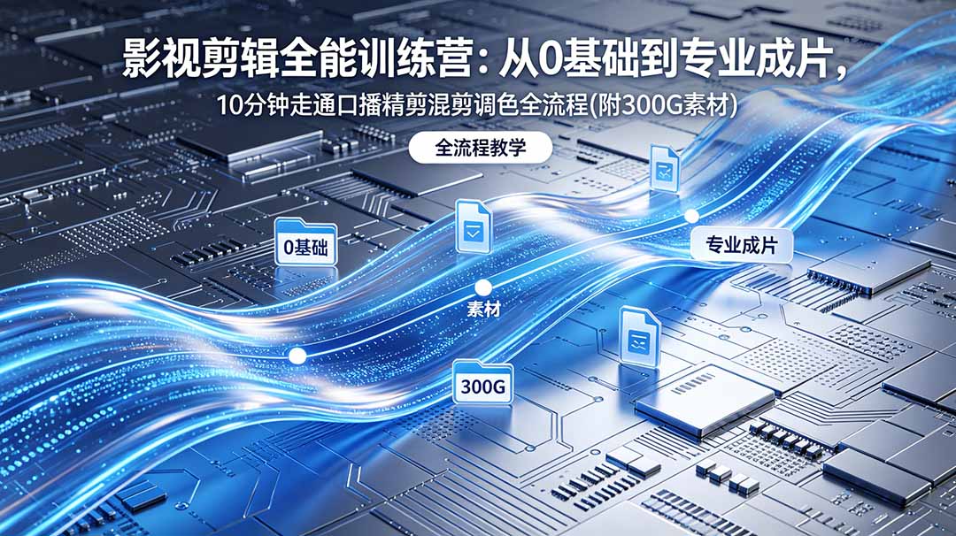 （18664期）2026影视剪辑全能实战课｜0基础到专业成片，全流程教学，高清带300G素材瀚萌资源网-网赚网-网赚项目网-虚拟资源网-国学资源网-易学资源网-本站有全网最新网赚项目-易学课程资源-中医课程资源的在线下载网站！瀚萌资源网