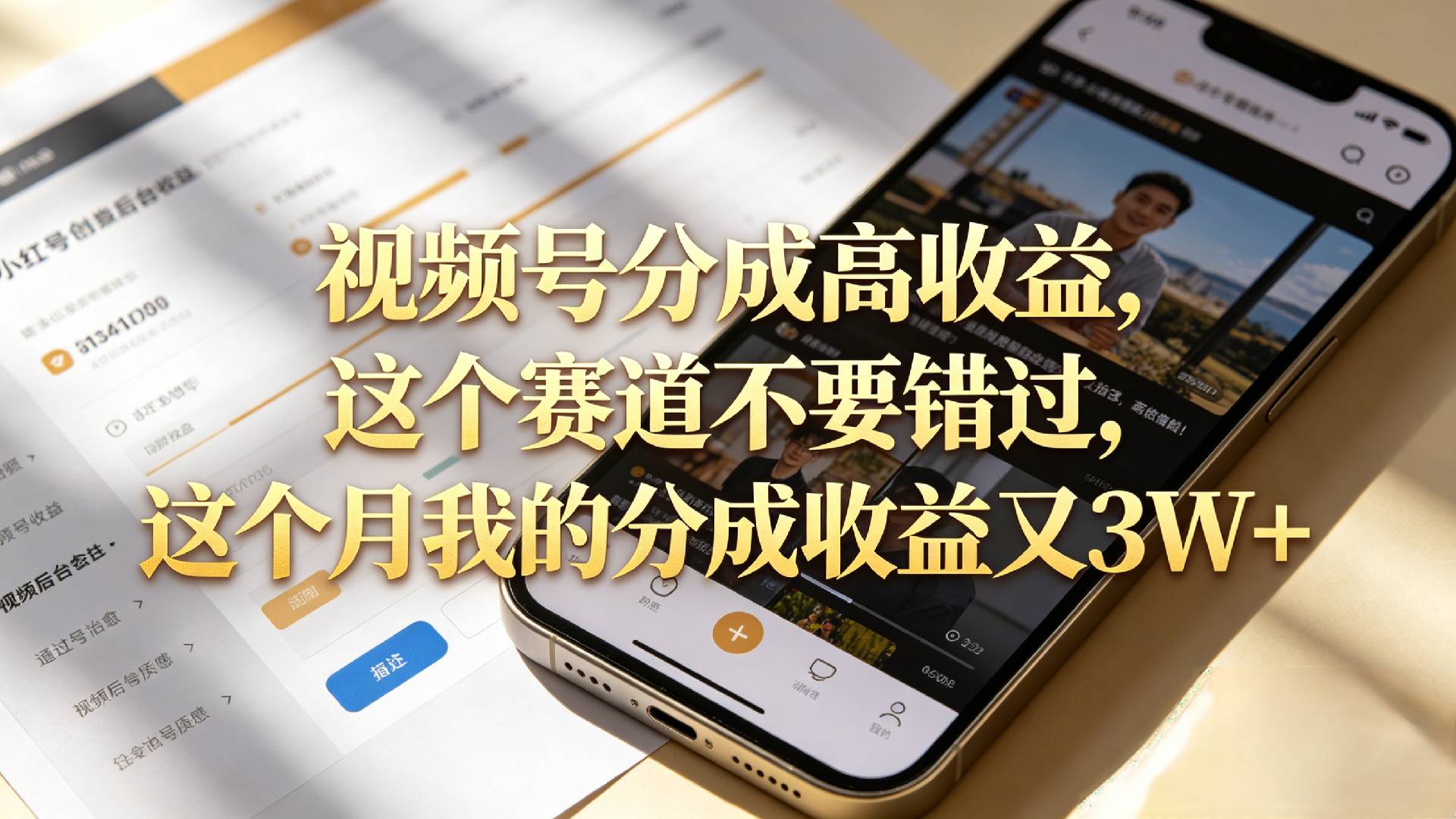 想要【视频号分成高收益】，这个赛道不要错过，这个月我的分成收益又3W+瀚萌资源网-网赚网-网赚项目网-虚拟资源网-国学资源网-易学资源网-本站有全网最新网赚项目-易学课程资源-中医课程资源的在线下载网站！瀚萌资源网