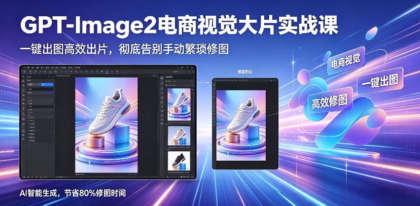 GPT-Image2电商视觉大片实战课，一键出图高效出片，彻底告别手动繁琐修图瀚萌资源网-网赚网-网赚项目网-虚拟资源网-国学资源网-易学资源网-本站有全网最新网赚项目-易学课程资源-中医课程资源的在线下载网站！瀚萌资源网