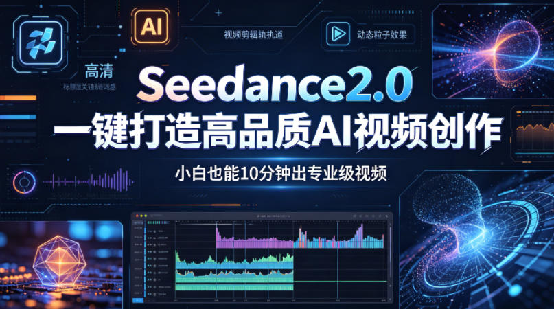 Seedance2.0一键打造高品质AI视频创作，小白也能10分钟出专业级视频瀚萌资源网-网赚网-网赚项目网-虚拟资源网-国学资源网-易学资源网-本站有全网最新网赚项目-易学课程资源-中医课程资源的在线下载网站！瀚萌资源网