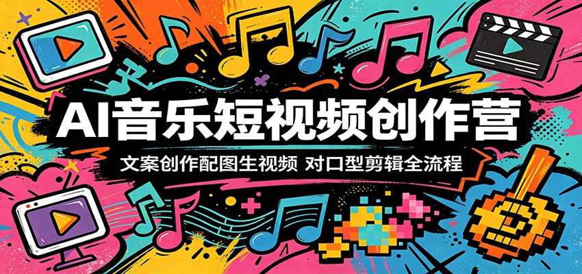 AI音乐短视频创作营：文案创作配图生视频，对口型剪辑全流程瀚萌资源网-网赚网-网赚项目网-虚拟资源网-国学资源网-易学资源网-本站有全网最新网赚项目-易学课程资源-中医课程资源的在线下载网站！瀚萌资源网