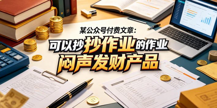某公众号付费文章：可以抄作业的闷声发财产品瀚萌资源网-网赚网-网赚项目网-虚拟资源网-国学资源网-易学资源网-本站有全网最新网赚项目-易学课程资源-中医课程资源的在线下载网站！瀚萌资源网
