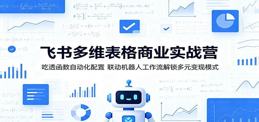 飞书多维表格商业实战营：吃透函数自动化配置，联动机器人工作流解锁多元变现模式瀚萌资源网-网赚网-网赚项目网-虚拟资源网-国学资源网-易学资源网-本站有全网最新网赚项目-易学课程资源-中医课程资源的在线下载网站！瀚萌资源网
