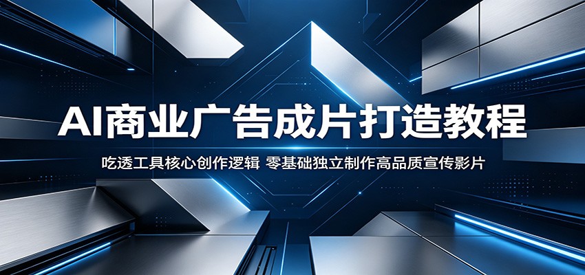 AI商业广告成片打造教程：吃透工具核心创作逻辑，零基础独立制作高品质宣传影片瀚萌资源网-网赚网-网赚项目网-虚拟资源网-国学资源网-易学资源网-本站有全网最新网赚项目-易学课程资源-中医课程资源的在线下载网站！瀚萌资源网