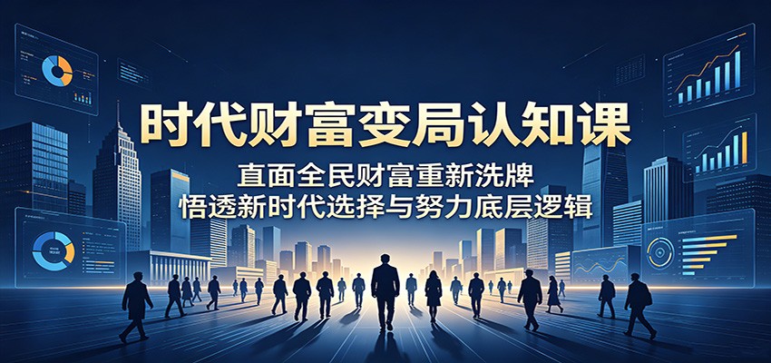 时代财富变局认知课：直面全民财富重新洗牌，悟透新时代选择与努力底层逻辑瀚萌资源网-网赚网-网赚项目网-虚拟资源网-国学资源网-易学资源网-本站有全网最新网赚项目-易学课程资源-中医课程资源的在线下载网站！瀚萌资源网