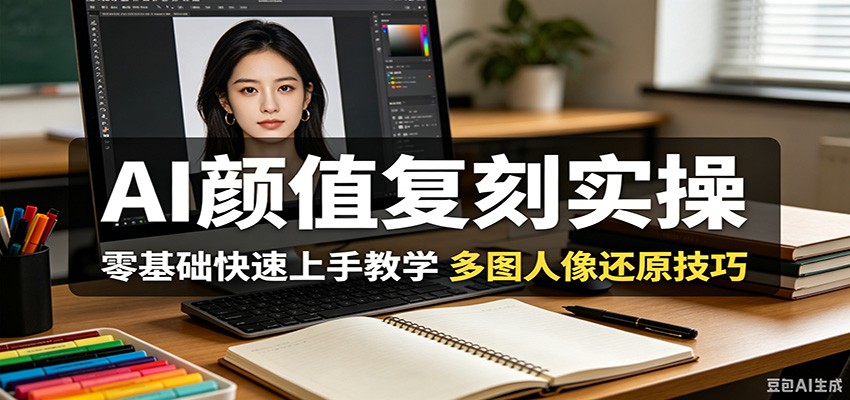 AI颜值复刻实操，零基础快速上手教学，多图人像还原技巧瀚萌资源网-网赚网-网赚项目网-虚拟资源网-国学资源网-易学资源网-本站有全网最新网赚项目-易学课程资源-中医课程资源的在线下载网站！瀚萌资源网
