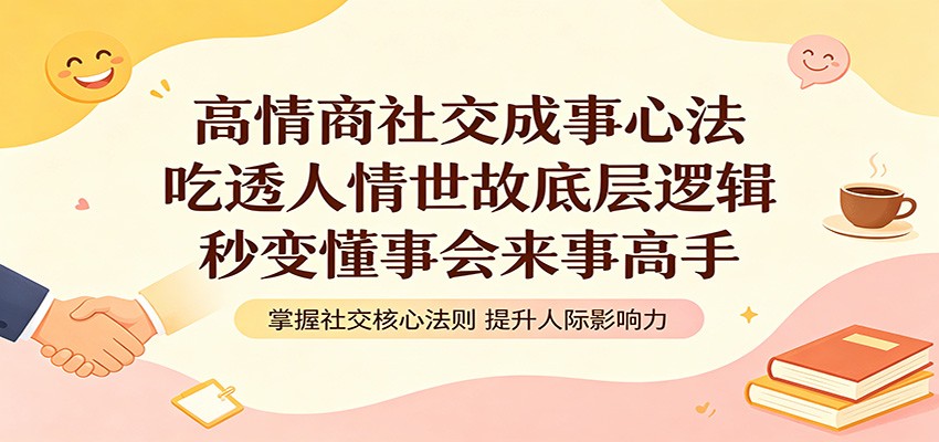 高情商社交成事心法：吃透人情世故底层逻辑，秒变懂事会来事高手瀚萌资源网-网赚网-网赚项目网-虚拟资源网-国学资源网-易学资源网-本站有全网最新网赚项目-易学课程资源-中医课程资源的在线下载网站！瀚萌资源网