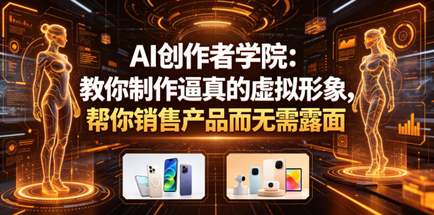 AI创作者学院：教你制作逼真的虚拟形象，帮你销售产品而无需露面【原创双语字幕】瀚萌资源网-网赚网-网赚项目网-虚拟资源网-国学资源网-易学资源网-本站有全网最新网赚项目-易学课程资源-中医课程资源的在线下载网站！瀚萌资源网