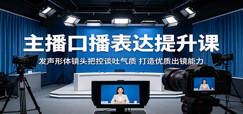 主播口播表达提升课：发声形体镜头把控谈吐气质，打造优质出镜能力瀚萌资源网-网赚网-网赚项目网-虚拟资源网-国学资源网-易学资源网-本站有全网最新网赚项目-易学课程资源-中医课程资源的在线下载网站！瀚萌资源网