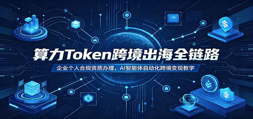 算力Token跨境出海全链路：企业个人合规资质办理，AI智能体自动化跨境变现教学瀚萌资源网-网赚网-网赚项目网-虚拟资源网-国学资源网-易学资源网-本站有全网最新网赚项目-易学课程资源-中医课程资源的在线下载网站！瀚萌资源网