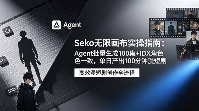 （19006期）Seko无限画布实操指南：Agent批量生成100集+IDX角色一致，单日产出100分钟漫短剧瀚萌资源网-网赚网-网赚项目网-虚拟资源网-国学资源网-易学资源网-本站有全网最新网赚项目-易学课程资源-中医课程资源的在线下载网站！瀚萌资源网