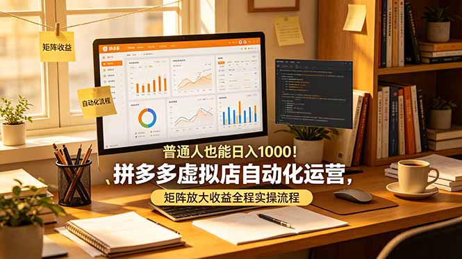 （19022期）普通人也能日入 1000！拼多多虚拟店自动化运营，矩阵放大收益全程实操流程瀚萌资源网-网赚网-网赚项目网-虚拟资源网-国学资源网-易学资源网-本站有全网最新网赚项目-易学课程资源-中医课程资源的在线下载网站！瀚萌资源网