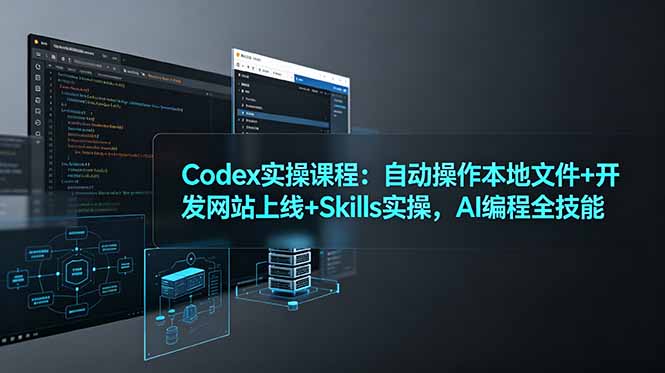 （19009期）Codex实操课程：自动操作本地文件+开发网站上线+Skills实操，AI编程全技能瀚萌资源网-网赚网-网赚项目网-虚拟资源网-国学资源网-易学资源网-本站有全网最新网赚项目-易学课程资源-中医课程资源的在线下载网站！瀚萌资源网