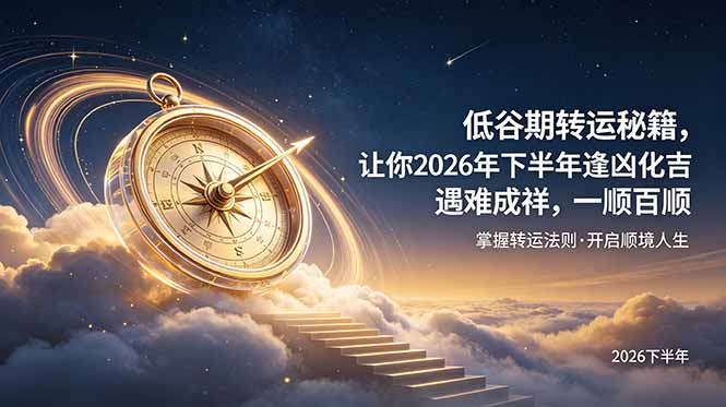 （19024期）付费文章：低谷期转运秘籍，让你2026年下半年逢凶化吉，遇难成祥，一顺百顺。瀚萌资源网-网赚网-网赚项目网-虚拟资源网-国学资源网-易学资源网-本站有全网最新网赚项目-易学课程资源-中医课程资源的在线下载网站！瀚萌资源网