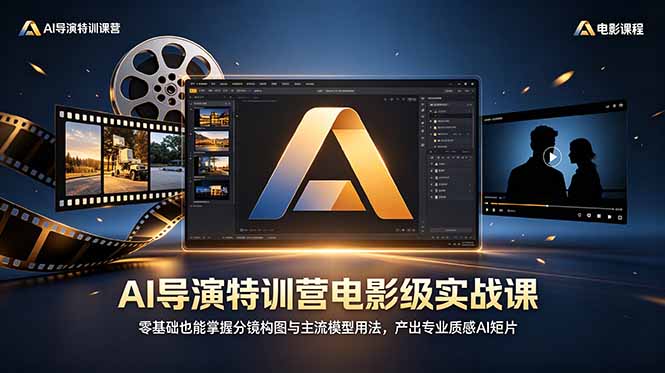 （18801期）AI导演特训营电影级实战课，零基础也能掌握分镜构图与主流模型用法，产出专业质感AI短片瀚萌资源网-网赚网-网赚项目网-虚拟资源网-国学资源网-易学资源网-本站有全网最新网赚项目-易学课程资源-中医课程资源的在线下载网站！瀚萌资源网
