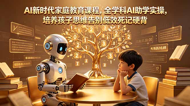 （18745期）AI新时代家庭教育课程，全学科AI助学实操，培养孩子思维告别低效死记硬背瀚萌资源网-网赚网-网赚项目网-虚拟资源网-国学资源网-易学资源网-本站有全网最新网赚项目-易学课程资源-中医课程资源的在线下载网站！瀚萌资源网