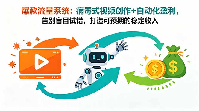 （18882期）爆款流量系统：病毒式视频创作+自动化盈利，告别盲目试错，打造可预期的稳定收入瀚萌资源网-网赚网-网赚项目网-虚拟资源网-国学资源网-易学资源网-本站有全网最新网赚项目-易学课程资源-中医课程资源的在线下载网站！瀚萌资源网
