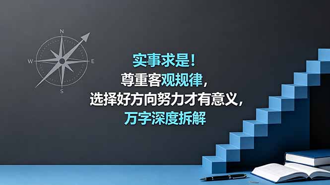 （18744期）付费文章：实事求是！尊重客观规律，选择好方向努力才有意义，万字深度拆解瀚萌资源网-网赚网-网赚项目网-虚拟资源网-国学资源网-易学资源网-本站有全网最新网赚项目-易学课程资源-中医课程资源的在线下载网站！瀚萌资源网