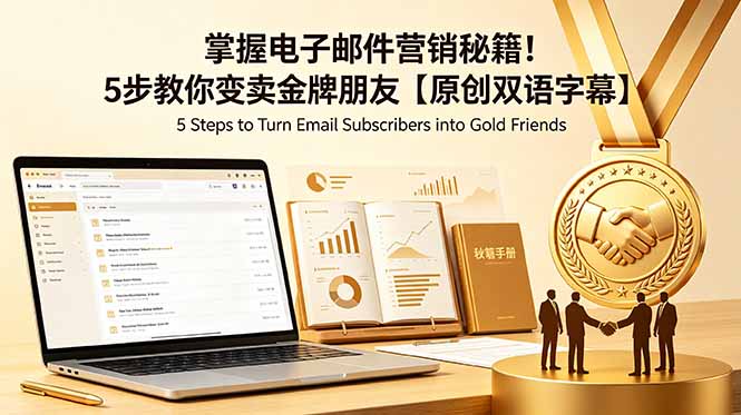 （18923期）掌握电子邮件营销秘籍！5步教你变卖金牌朋友【原创双语字幕】瀚萌资源网-网赚网-网赚项目网-虚拟资源网-国学资源网-易学资源网-本站有全网最新网赚项目-易学课程资源-中医课程资源的在线下载网站！瀚萌资源网