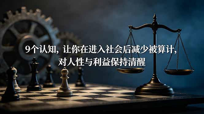 （19042期）付费文章：9个认知，让你在进入社会后减少被算计，对人性与利益保持清醒瀚萌资源网-网赚网-网赚项目网-虚拟资源网-国学资源网-易学资源网-本站有全网最新网赚项目-易学课程资源-中医课程资源的在线下载网站！瀚萌资源网