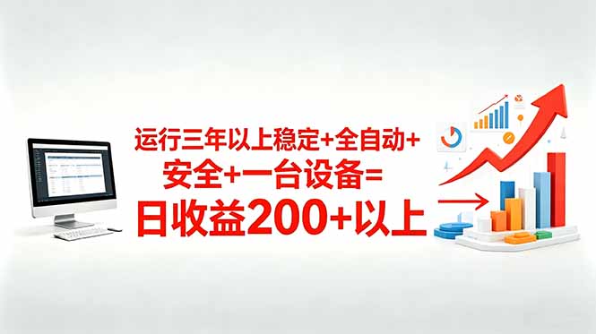 （18773期）三年以上稳定+全自动+安全+一台设备=日收益200+瀚萌资源网-网赚网-网赚项目网-虚拟资源网-国学资源网-易学资源网-本站有全网最新网赚项目-易学课程资源-中医课程资源的在线下载网站！瀚萌资源网