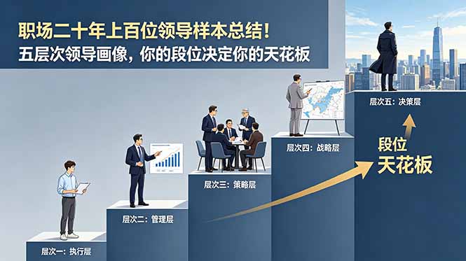 （18900期）付费文章：职场二十年上百位领导样本总结！五层次领导画像，你的段位决定你的天花板瀚萌资源网-网赚网-网赚项目网-虚拟资源网-国学资源网-易学资源网-本站有全网最新网赚项目-易学课程资源-中医课程资源的在线下载网站！瀚萌资源网