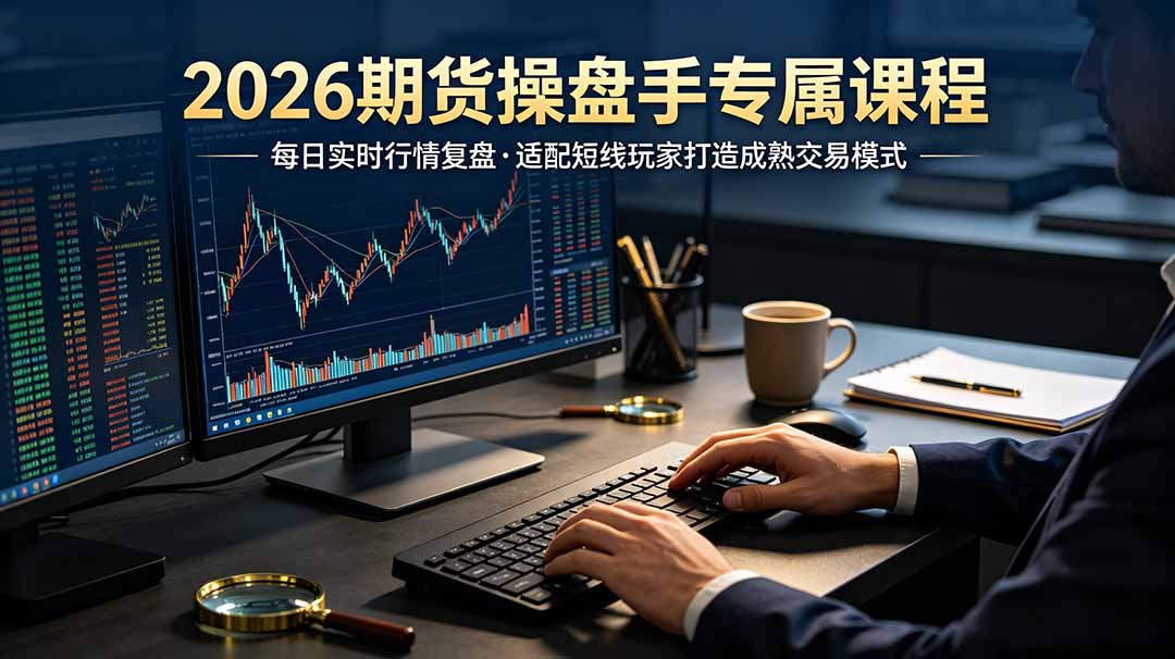 （19093期）2026期货操盘手专属课程-更新6月，每日实时行情复盘，适配短线玩家打造成熟交易模式瀚萌资源网-网赚网-网赚项目网-虚拟资源网-国学资源网-易学资源网-本站有全网最新网赚项目-易学课程资源-中医课程资源的在线下载网站！瀚萌资源网