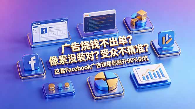 （18850期）广告烧钱不出单？像素没装对？受众不精准？这套Facebook广告课帮你避开90%的坑-原创双语字幕瀚萌资源网-网赚网-网赚项目网-虚拟资源网-国学资源网-易学资源网-本站有全网最新网赚项目-易学课程资源-中医课程资源的在线下载网站！瀚萌资源网