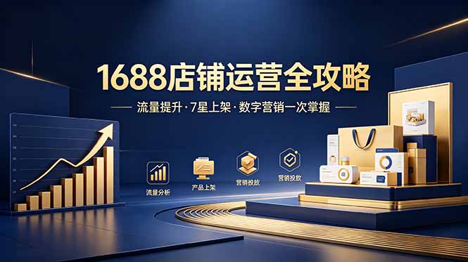 （18976期）1688店铺没流量？产品上架不到7星？数字营销不会投？全套运营技能一次学(更新6月）瀚萌资源网-网赚网-网赚项目网-虚拟资源网-国学资源网-易学资源网-本站有全网最新网赚项目-易学课程资源-中医课程资源的在线下载网站！瀚萌资源网