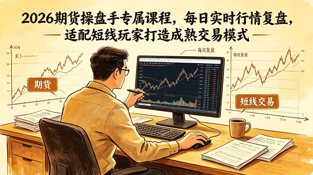 （18902期）2026期货操盘手专属课程-更新6月，每日实时行情复盘，适配短线玩家打造成熟交易模式瀚萌资源网-网赚网-网赚项目网-虚拟资源网-国学资源网-易学资源网-本站有全网最新网赚项目-易学课程资源-中医课程资源的在线下载网站！瀚萌资源网