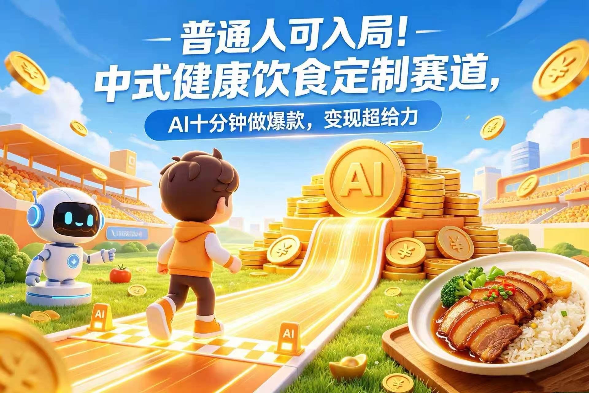 普通人可入局!中式健康饮食定制赛道,AI 十分钟做爆款,变现超给力瀚萌资源网-网赚网-网赚项目网-虚拟资源网-国学资源网-易学资源网-本站有全网最新网赚项目-易学课程资源-中医课程资源的在线下载网站!瀚萌资源网