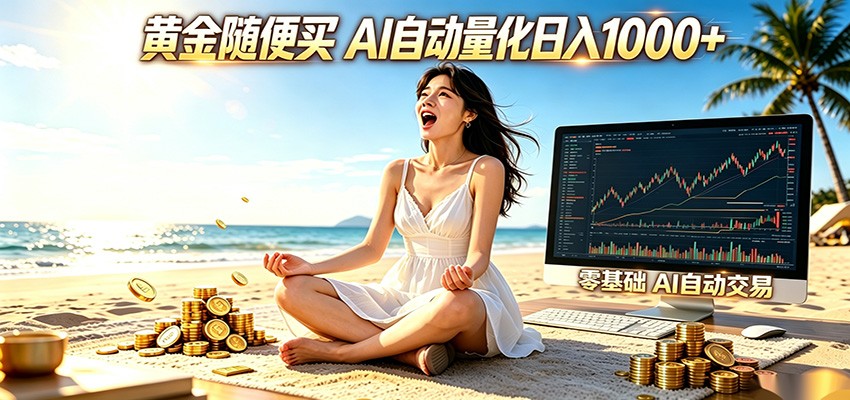 黄金随便买？AI自动外汇量化交易 在家当皇帝 日入1000+瀚萌资源网-网赚网-网赚项目网-虚拟资源网-国学资源网-易学资源网-本站有全网最新网赚项目-易学课程资源-中医课程资源的在线下载网站！瀚萌资源网