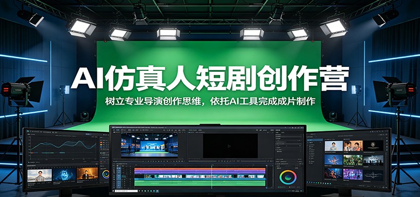 AI仿真人短剧创作营：树立专业导演创作思维，依托AI工具完成成片制作瀚萌资源网-网赚网-网赚项目网-虚拟资源网-国学资源网-易学资源网-本站有全网最新网赚项目-易学课程资源-中医课程资源的在线下载网站！瀚萌资源网