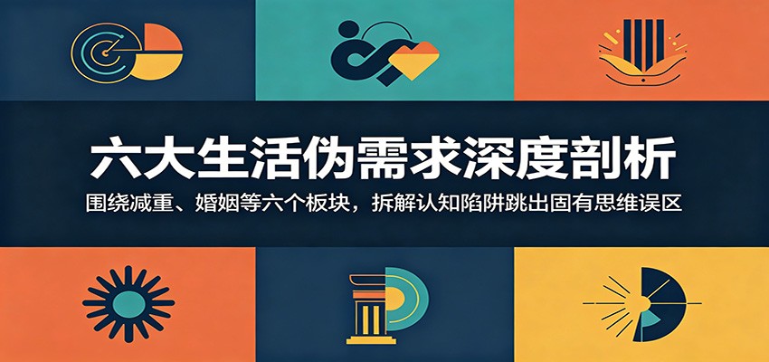 六大生活伪需求深度剖析:围绕减重、婚姻等六个板块,拆解认知陷阱跳出固有思维误区瀚萌资源网-网赚网-网赚项目网-虚拟资源网-国学资源网-易学资源网-本站有全网最新网赚项目-易学课程资源-中医课程资源的在线下载网站!瀚萌资源网