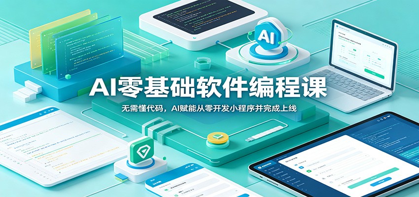 AI零基础软件编程课：无需懂代码，AI赋能从零开发小程序并完成上线瀚萌资源网-网赚网-网赚项目网-虚拟资源网-国学资源网-易学资源网-本站有全网最新网赚项目-易学课程资源-中医课程资源的在线下载网站！瀚萌资源网