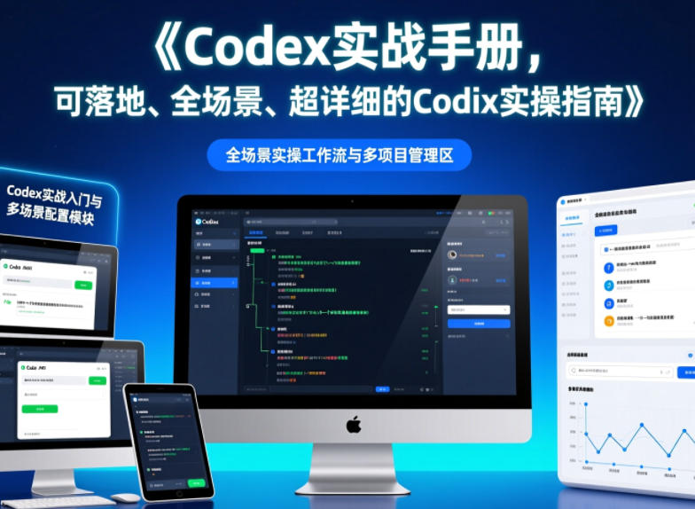 Codex实战手册，可落地、全场景、超详细的Codex实操指南瀚萌资源网-网赚网-网赚项目网-虚拟资源网-国学资源网-易学资源网-本站有全网最新网赚项目-易学课程资源-中医课程资源的在线下载网站！瀚萌资源网