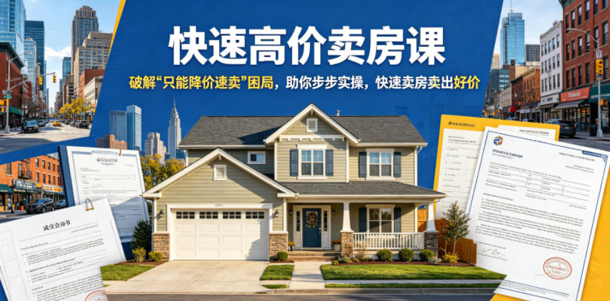 快速高价卖房课，破解“只能降价速卖”困局，助你步步实操，快速卖房卖出好价（更新2026）瀚萌资源网-网赚网-网赚项目网-虚拟资源网-国学资源网-易学资源网-本站有全网最新网赚项目-易学课程资源-中医课程资源的在线下载网站！瀚萌资源网