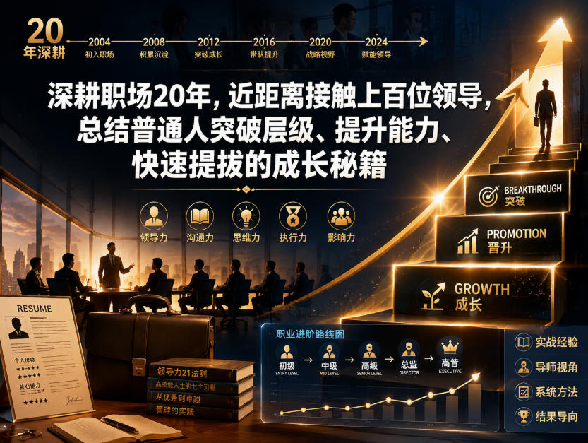 付费文章:深耕职场20年,近距离接触上百位领导,总结普通人突破层级、提升能力、快速提拔的成长秘籍(全网独家干货)瀚萌资源网-网赚网-网赚项目网-虚拟资源网-国学资源网-易学资源网-本站有全网最新网赚项目-易学课程资源-中医课程资源的在线下载网站!瀚萌资源网