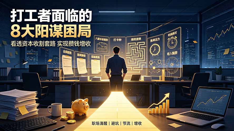 （19448期）付费文章：打工者面临的8大阳谋困局，看透资本收割套路实现攒钱增收瀚萌资源网-网赚网-网赚项目网-虚拟资源网-国学资源网-易学资源网-本站有全网最新网赚项目-易学课程资源-中医课程资源的在线下载网站！瀚萌资源网