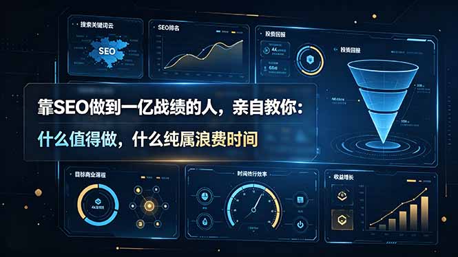 （19197期）靠SEO做到一亿战绩的人，亲自教你：什么值得做，什么纯属浪费时间【原创双语字幕】瀚萌资源网-网赚网-网赚项目网-虚拟资源网-国学资源网-易学资源网-本站有全网最新网赚项目-易学课程资源-中医课程资源的在线下载网站！瀚萌资源网